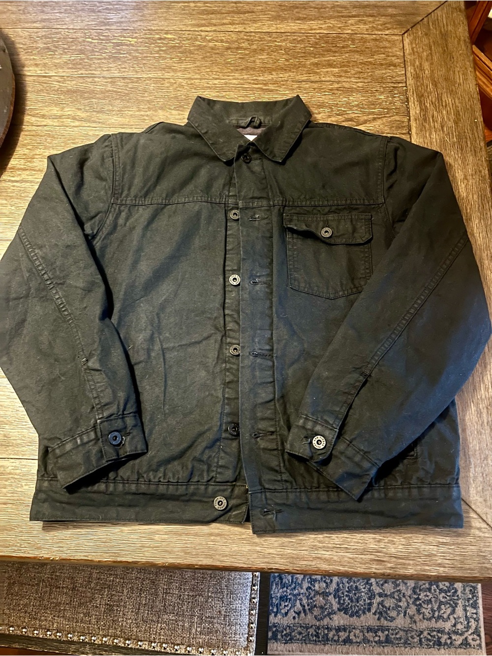 Flint and Tinder waxed canvas jacket
